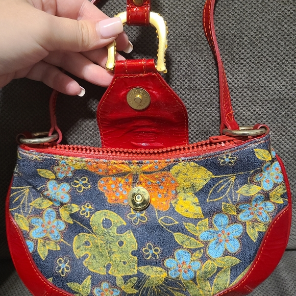 Vanity red and tripical print crossbody - Picture 4 of 6